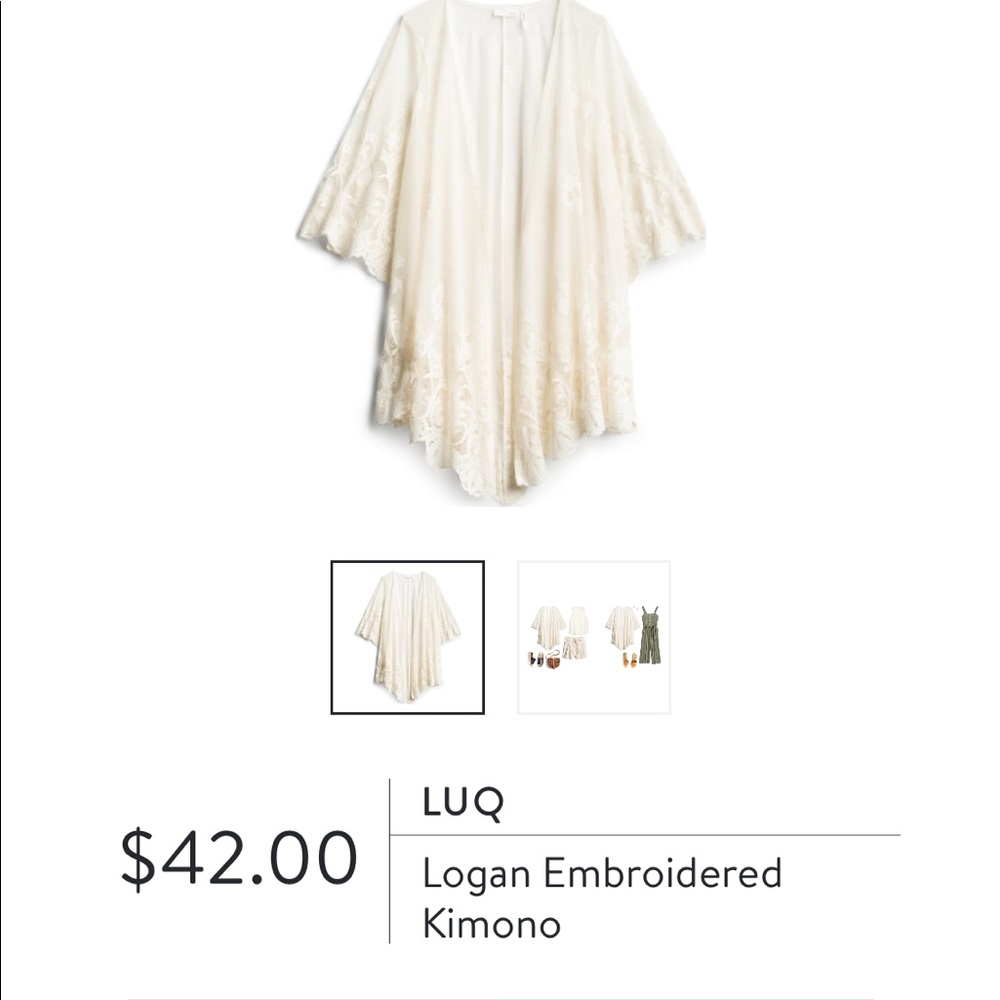 LUQ Logan kimono from Stitchfix NWT XL